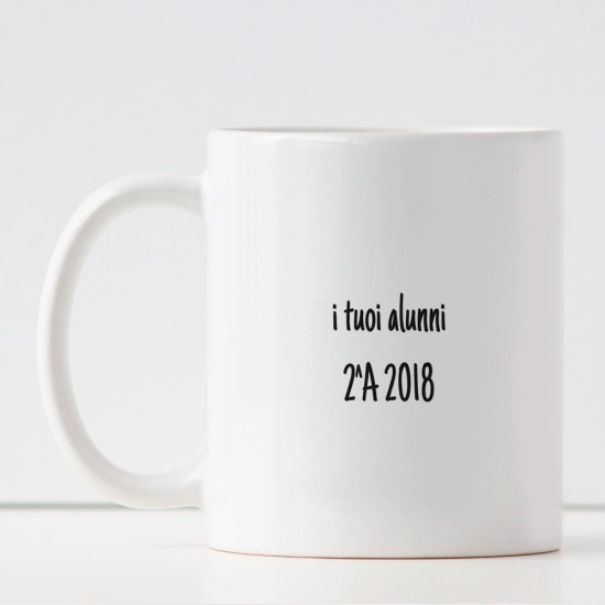 Tazza personalizzata per la maestra "Premio! La migliore maestra di tutte"