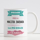 tazza personalizzata con nome per la maestra