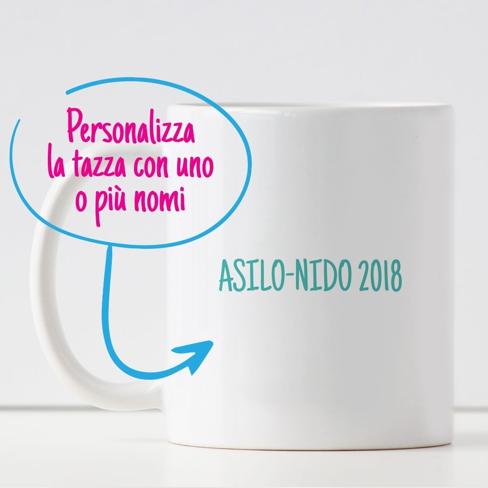 Tazza personalizzata per la maestra "Premio per la maestra più dolce al mondo"