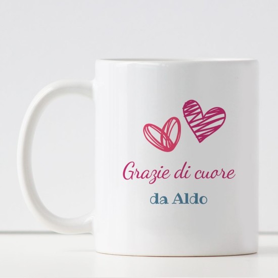 Tazza personalizzata per la maestra, con dedica e nome
