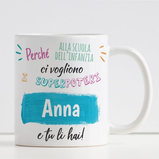 Tazza personalizzata per la maestra