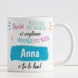 Tazza personalizzata per la maestra