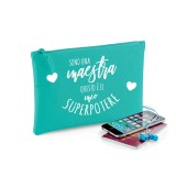 Pochette/astuccio "Sono una maestra questo è il mio superpotere" personalizzata con nome