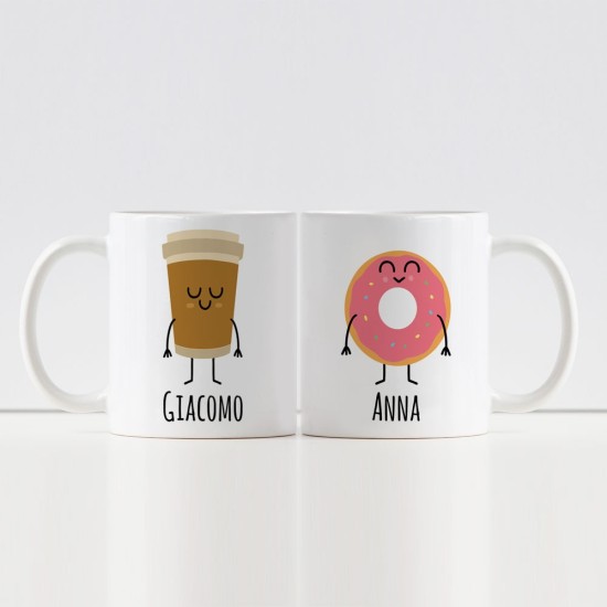 tazze ciambella e caffe personalizzate