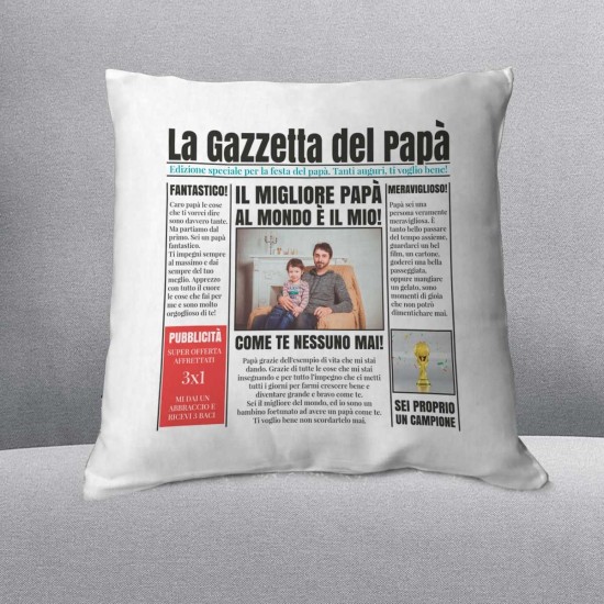 Cuscino festa del papà la gazzetta del papà