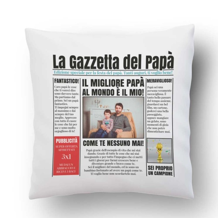 cuscino papà la gazzetta del papà