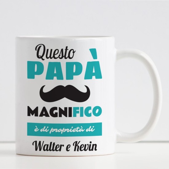 tazza personalizzata papà magnifico