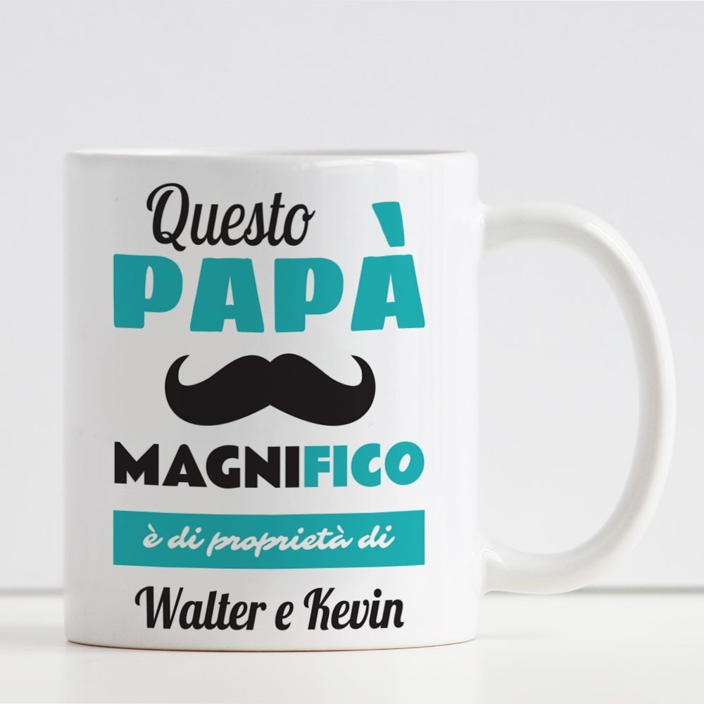 tazza personalizzata papà magnifico