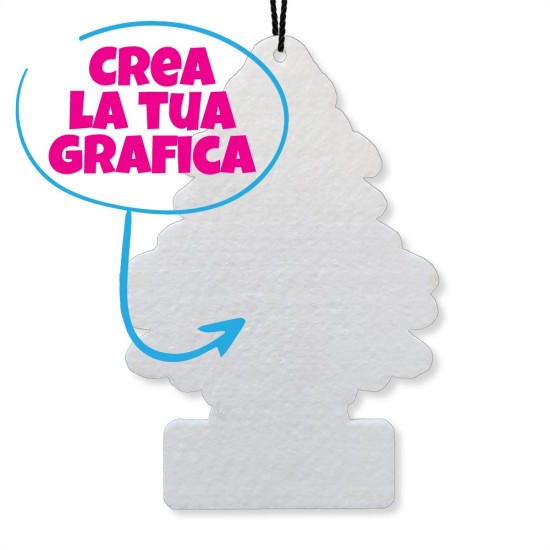 Deodorante per auto ad albero personalizzato con foto e testo