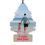 Deodorante per auto ad albero personalizzato con foto e testo