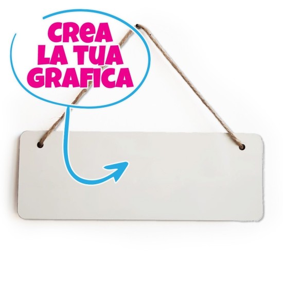 Targhetta in legno personalizzata con foto e testo