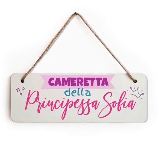 Targhetta in legno personalizzata con foto e testo