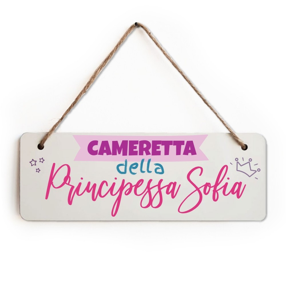 Targhetta in legno personalizzata con foto e testo