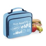 Lunch Box Borsa Frigo personalizzata Buon Appetito al migliore papà del mondo.