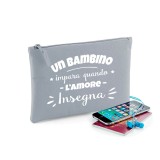 Pochette "Un bambino impara quando l'amore insegna" personalizzata con nome