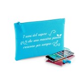 Pochette/astuccio per maestra"I semi del sapere" personalizzata con nome e classe