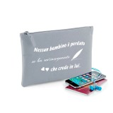 Pochette/astuccio per maestra"Nessun bambino è perduto" personalizzata con nome e classe