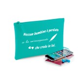 Pochette/astuccio per maestra"Nessun bambino è perduto" personalizzata con nome e classe