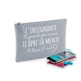 Pochette/astuccio per maestra"L'insegnante ti prende per mano" personalizzata con nome e classe