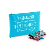 Pochette/astuccio per maestra"L'insegnante ti prende per mano" personalizzata con nome e classe