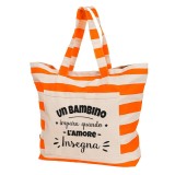 Borsa mare regalo maestra / insegnante con frase personalizzata e classe