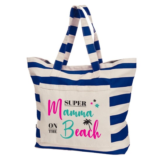 Borsa mare per la mamma "Super mamma on the beach"