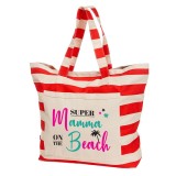 Borsa mare per la mamma "Super mamma on the beach"