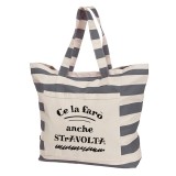 Borsa mare con la scritta "C'è la farò anche STrAVOLTA"