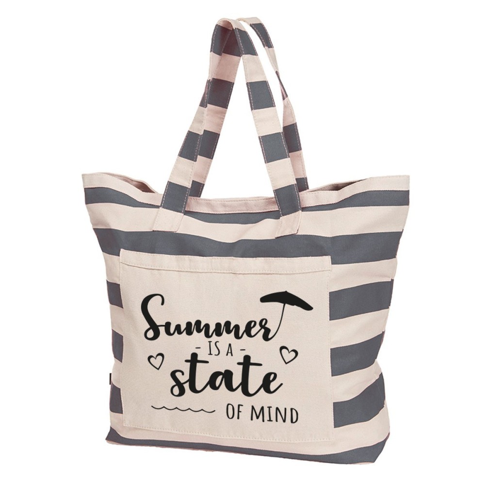 Borsa mare con la scritta "Summer is a state of mind"