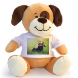 Peluches con maglietta personalizzata con foto e testo