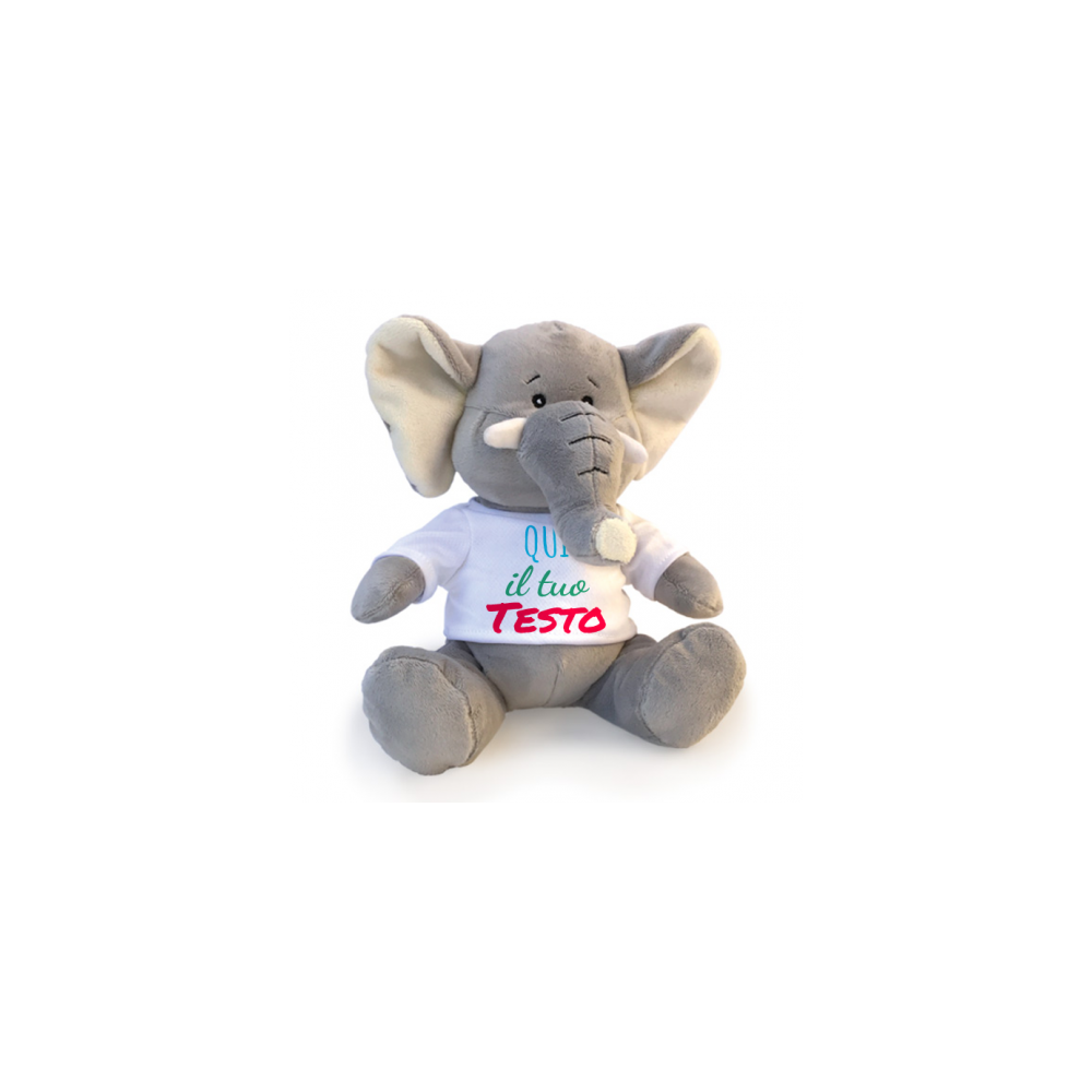 Peluches con maglietta personalizzata con foto e testo