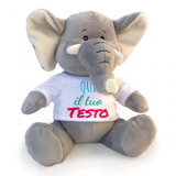 Peluches con maglietta personalizzata con foto e testo