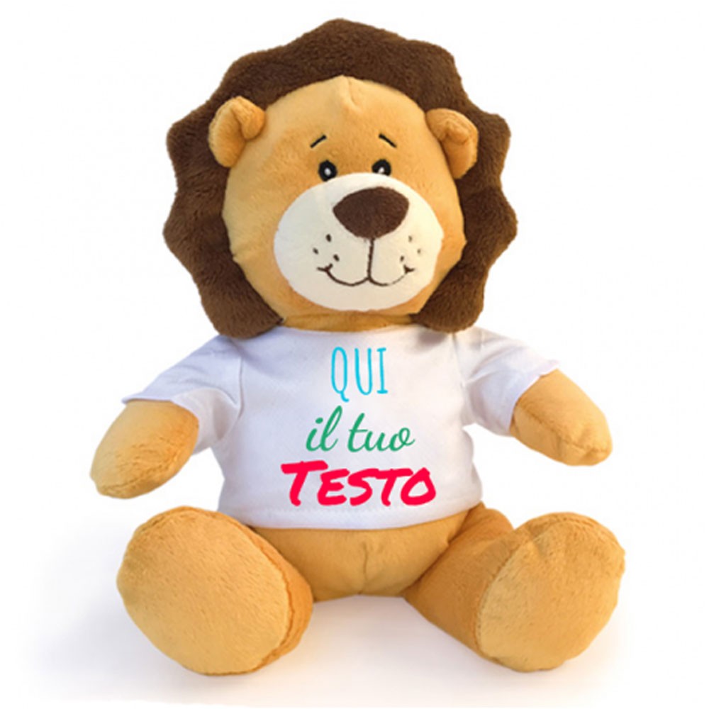 Peluches con maglietta personalizzata con foto e testo