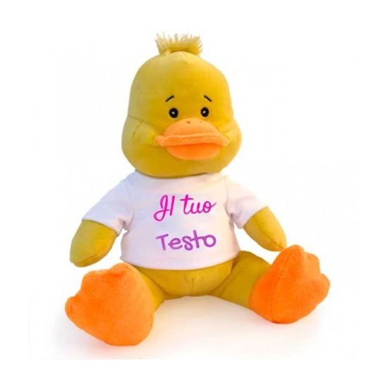 Peluches con maglietta personalizzata con foto e testo