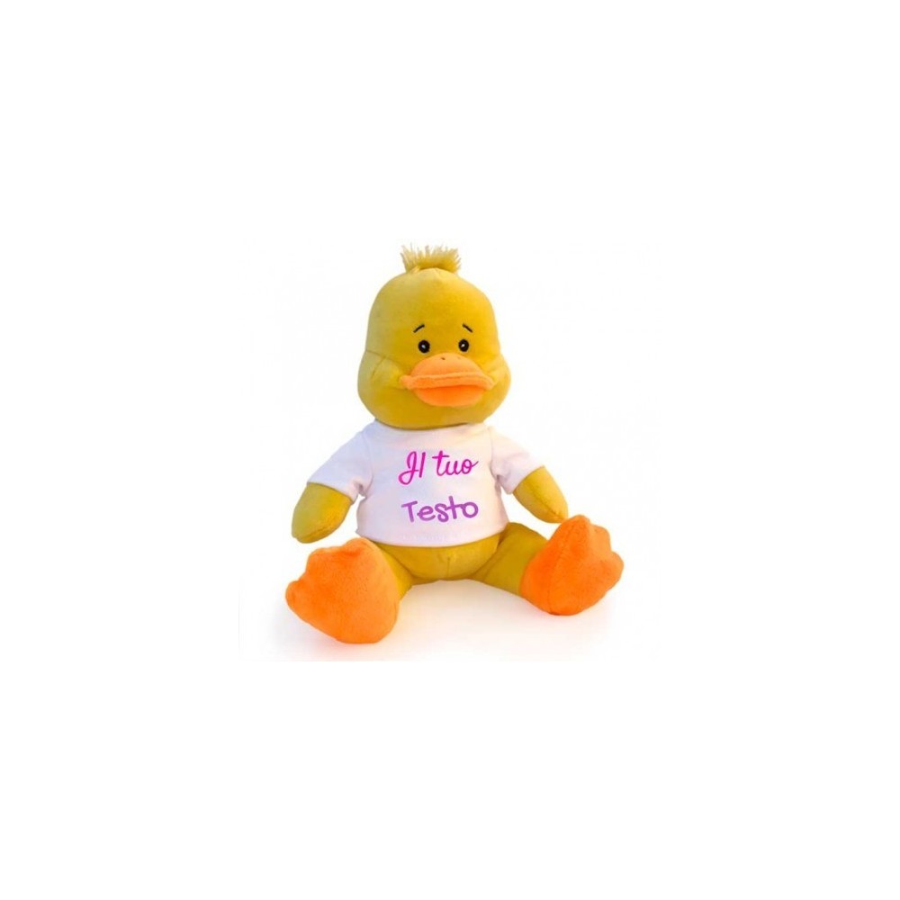 Peluches con maglietta personalizzata con foto e testo