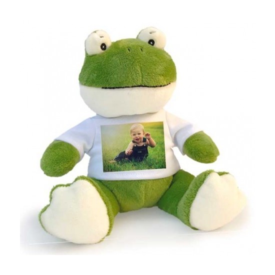 Peluches con maglietta personalizzata con foto e testo
