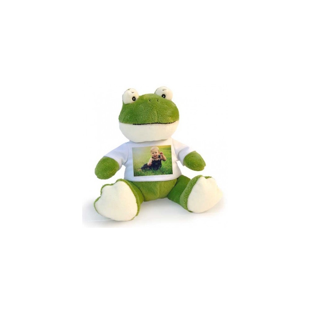 Peluches con maglietta personalizzata con foto e testo