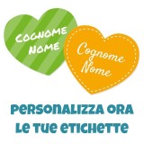 Etichette termoadesive per l'asilo personalizzate 38x33 per grembiule abiti bavaglino ecc