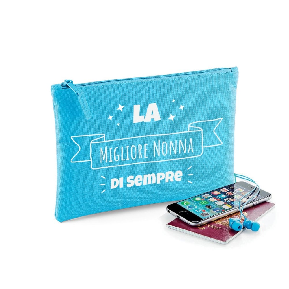 Pochette regalo per la nonna "La migliore nonna di sempre" personalizzata con nome