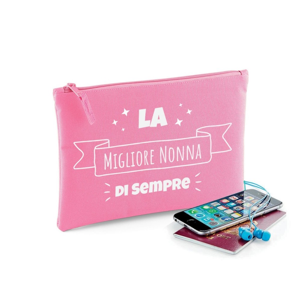 Pochette regalo per la nonna "La migliore nonna di sempre" personalizzata con nome