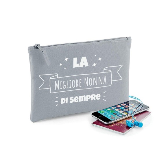 Pochette regalo per la nonna "La migliore nonna di sempre" personalizzata con nome