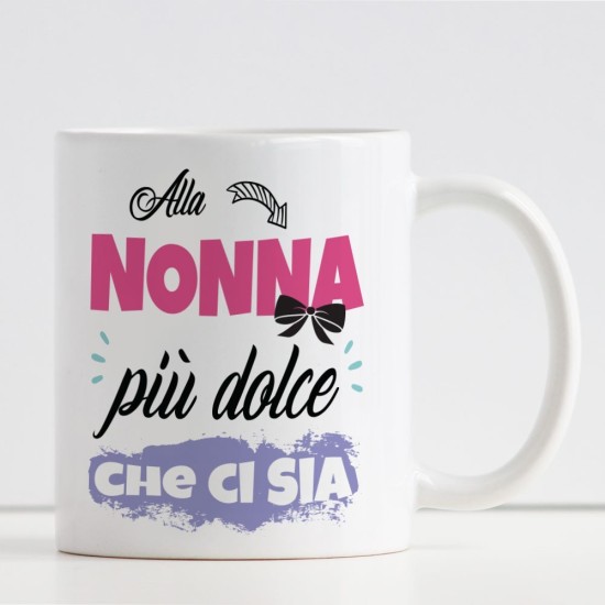 Tazza personalizzata regalo per una nonna dolce