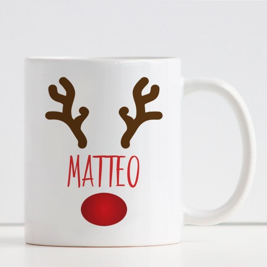 Tazza bambini personalizzata "Il piccolo aiutante di Babbo Natale" con nome