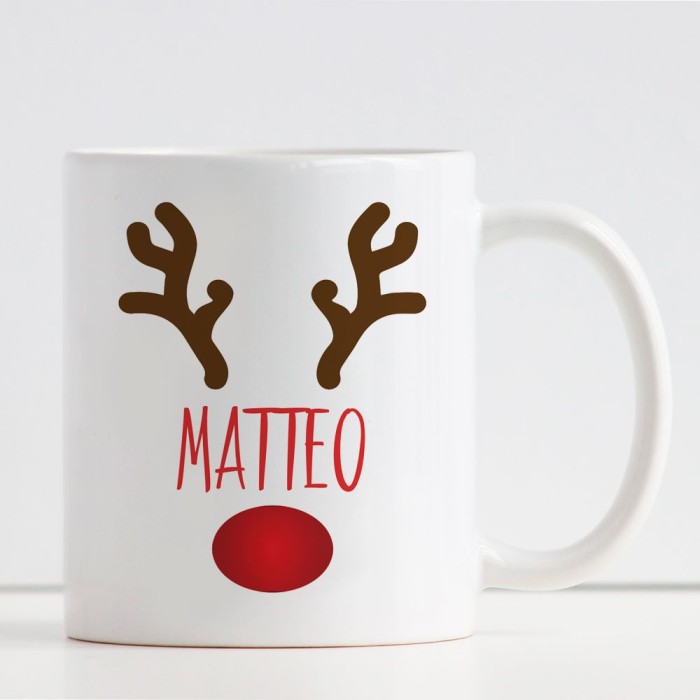 Tazza bambini personalizzata "Il piccolo aiutante di Babbo Natale" con nome
