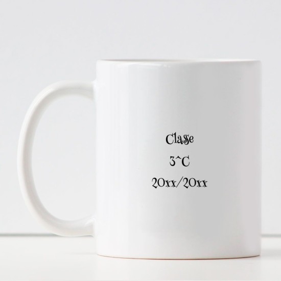 Tazza Natalizia regalo per la Maestra personalizzata con nome e classe