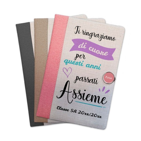Taccuino maestra pensione regalo