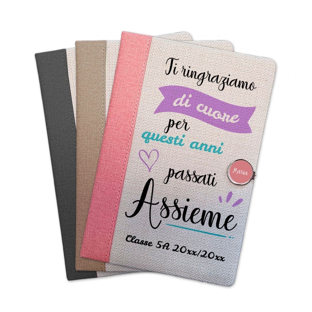 Taccuino maestra pensione regalo