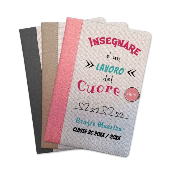 Taccuino personalizzato maestra nome classe