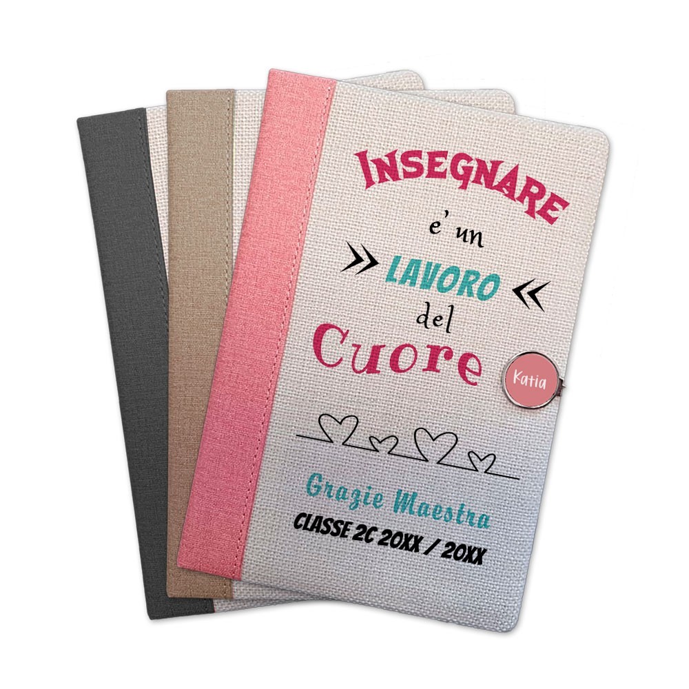 Taccuino personalizzato maestra nome classe
