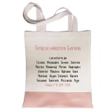 Shopper regalo maestra personalizzata "La migliore maestra di sempre"